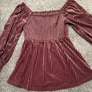 Elegant Velvet Off-Shoulder Top